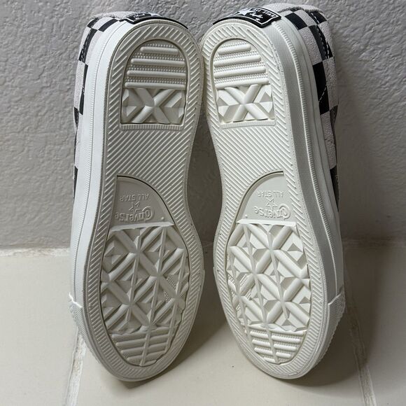 Converse One Star OX Black White Checkered US 5.5 Suede Low Top 172352c NWOB - Picture 6 of 7